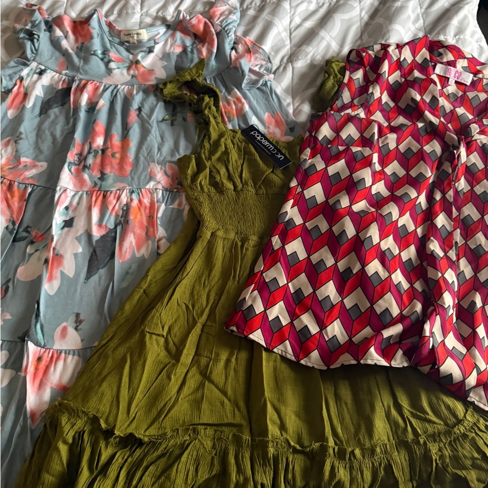 Bundle of top and dresses - Size Medium